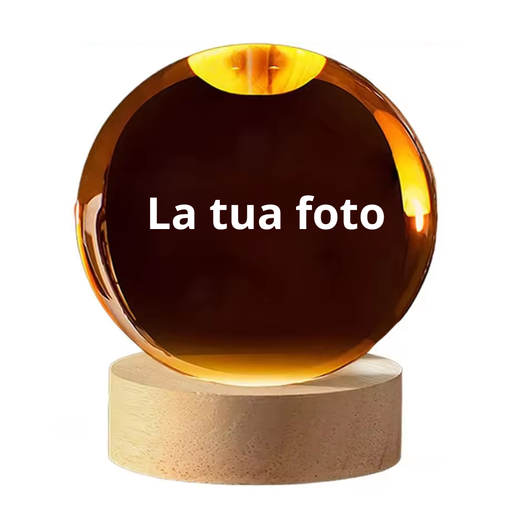 Sfera di cristallo personalizzabile